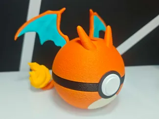 Charizard Pokeball Piggy Bank Money Saving Box
