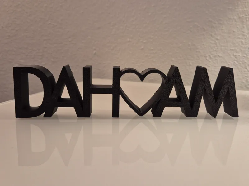 DAHOAM TEXT Deko, Dahoam means HOME in bavarian :)