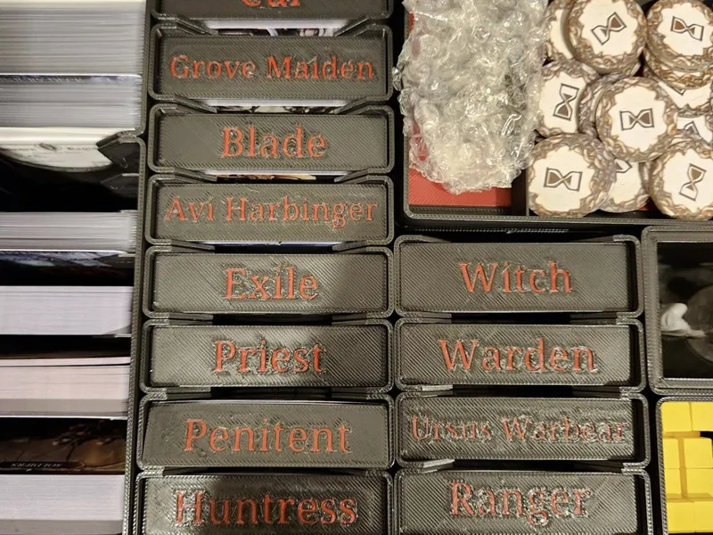 Oathsworn Organizer Character Label Lids