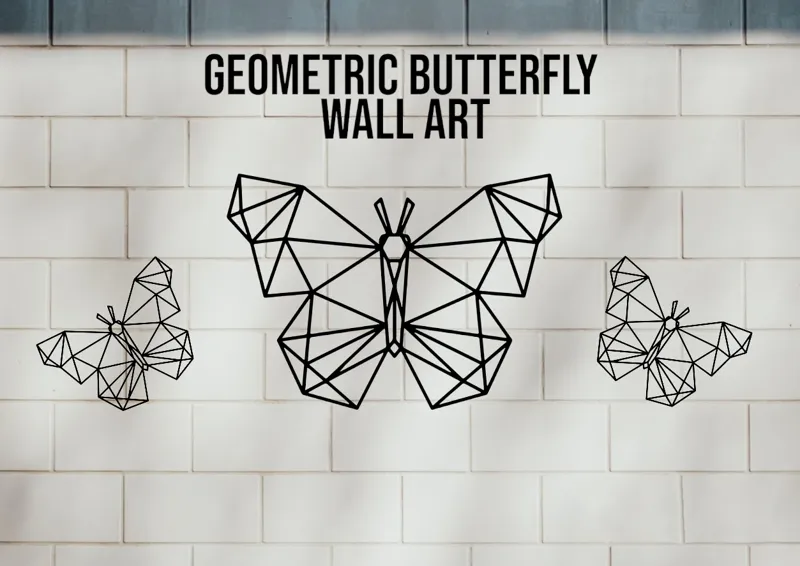 Geometric Wall Art - Butterfly