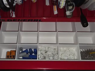 HF mini tool box top drawer organizer tray