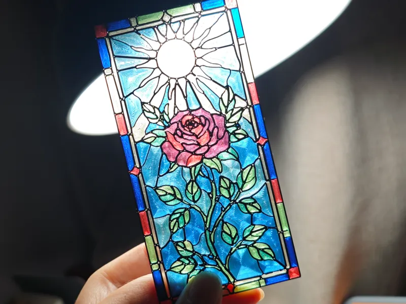 单张png生成可打印彩色玻璃的通用解决方案（含脚本）