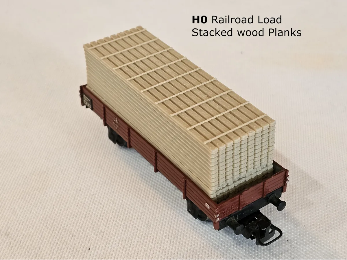 Chargement de bois d'œuvre H0 (1:87)