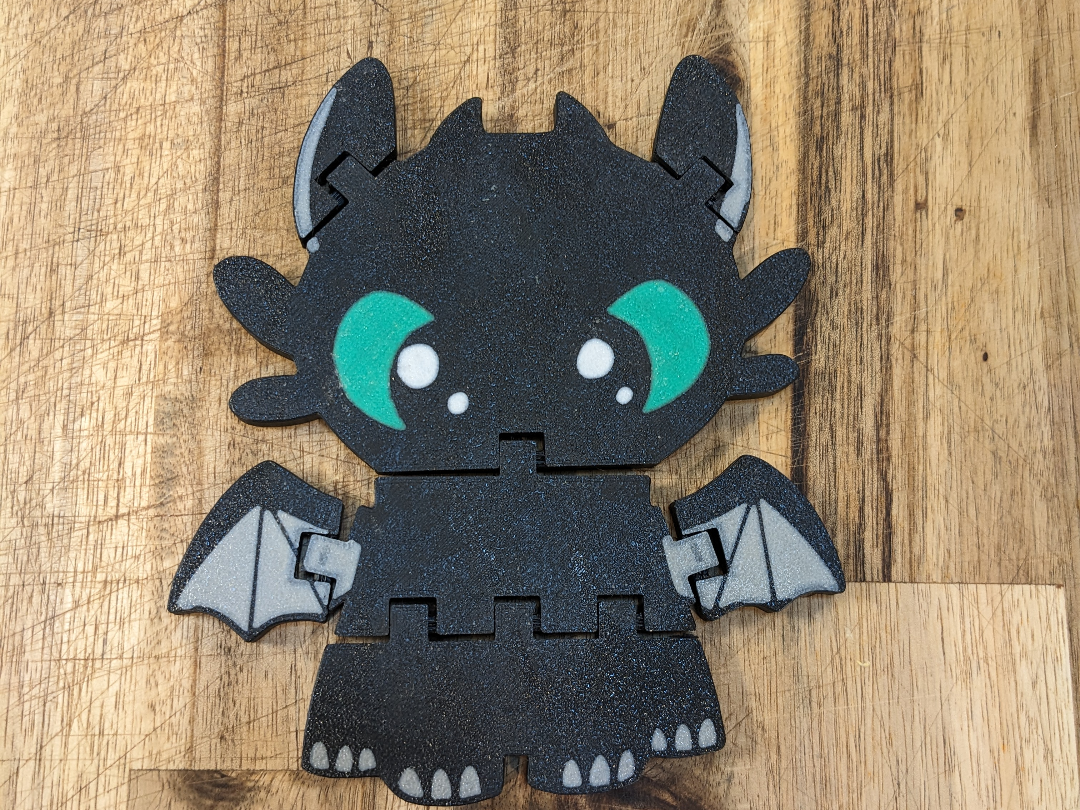 Toothless Dragon Flexi – Articulated Fidget 