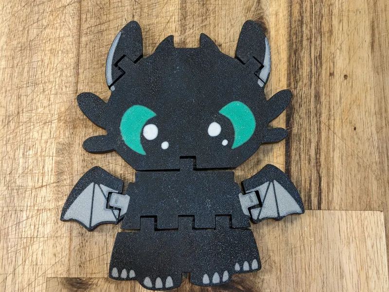 Toothless Dragon Flexi – Articulated Fidget 