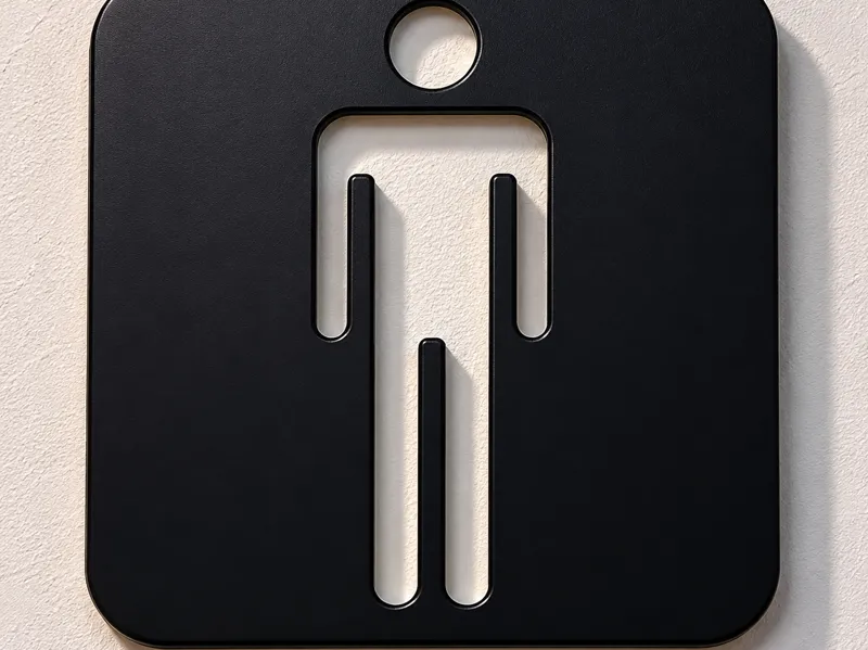 Placa de Identificação Banheiro Masculino - v1