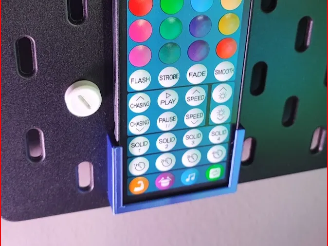 RGB Remote holder for IKEA Skadis (no support)