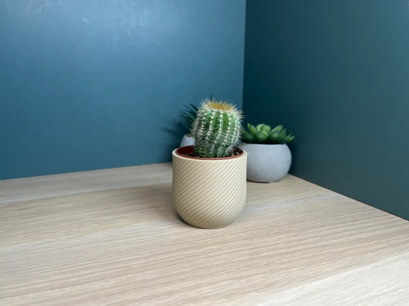 Twisted Spiral Planter | Minimal Modern Pot
