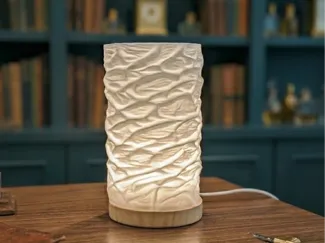Crushed Linen Lamp [Vase Mode] [LED 001]- A1 + A1M