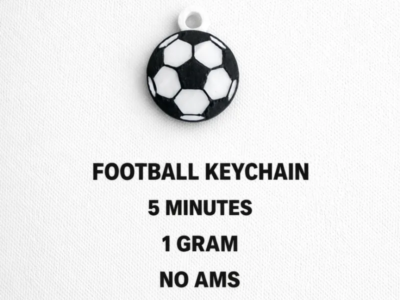 Small Football Keychain