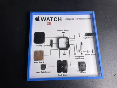 Deconstructed Apple Watch Display Frame