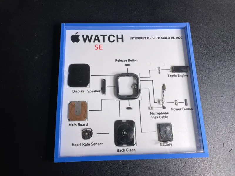 Deconstructed Apple Watch Display Frame