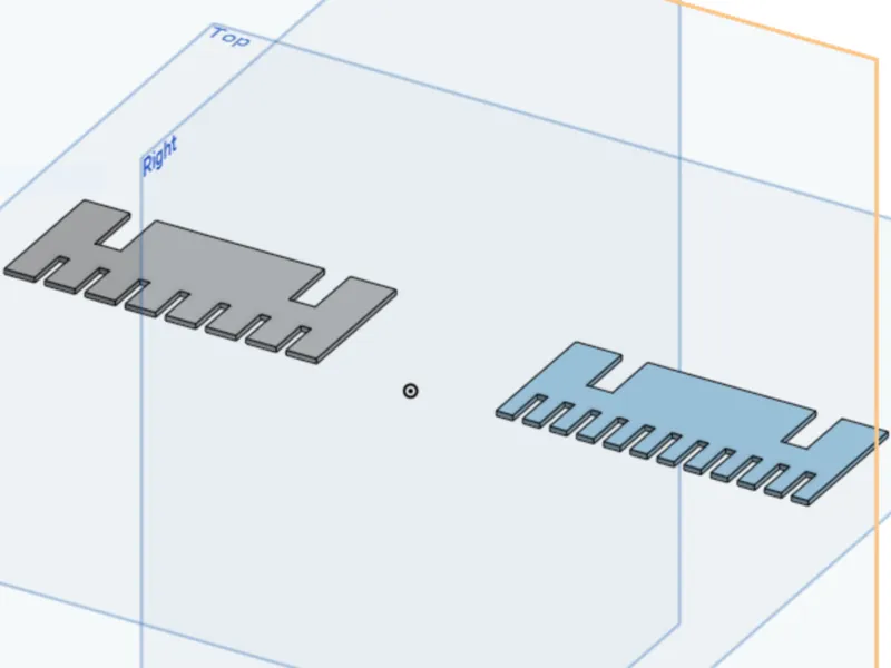 Gel electrophoresis rake 12 and 8 teeth variant