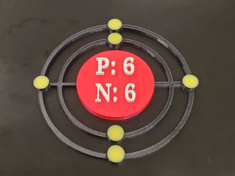 Carbon Bohr Model