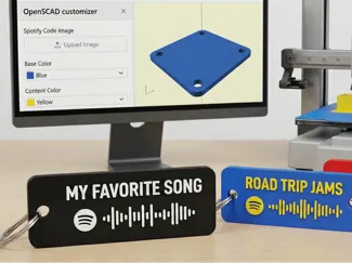 Valentines Customizable Spotify Keychain with text
