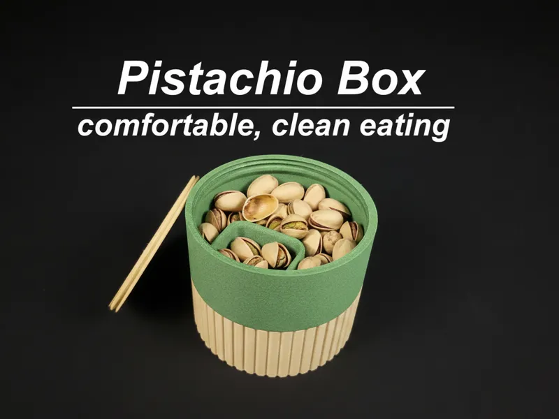 Pistachio box cup with a lid