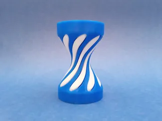 Spiral hourglass helix fidget