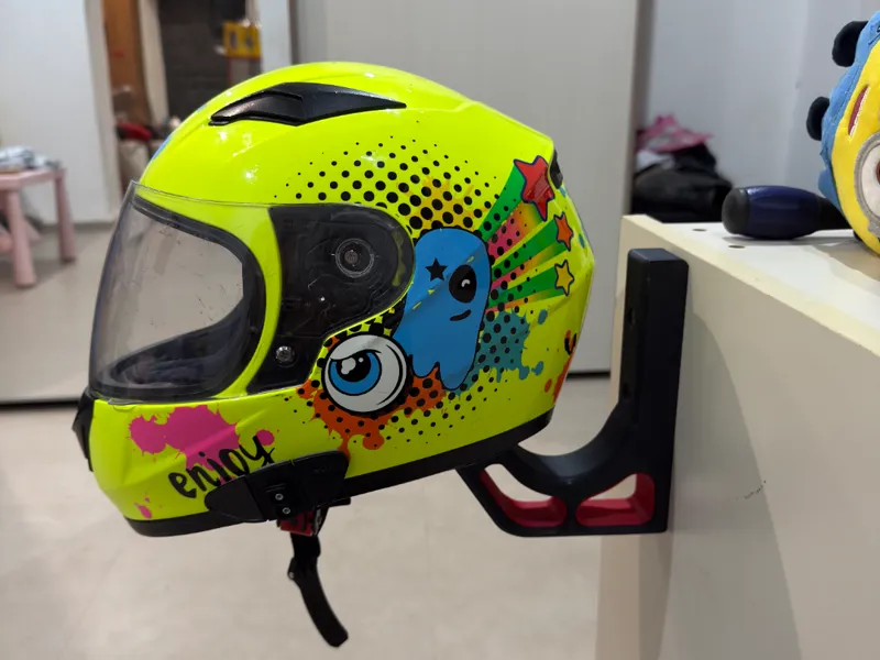 Helmet and jacket wall holder