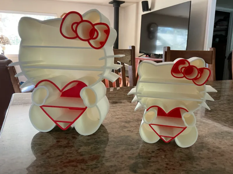Hello Kitty Shelf with Heart Enlarged 150% remix