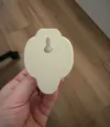 With cutout for screw small 0.16mm layer, 2 walls,15% infill