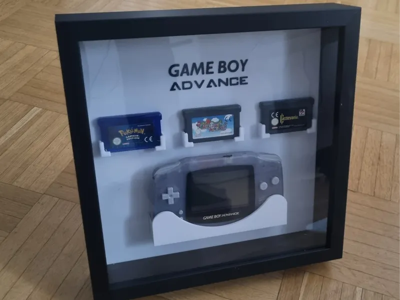 Game Boy Advance holder picture frame
