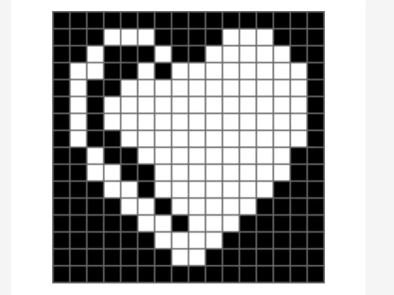 Pixel Puzzle Heart 16x16