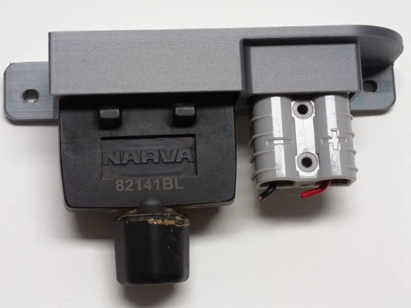 Trailer plugs holder 7 pin, 12 pin and anderson
