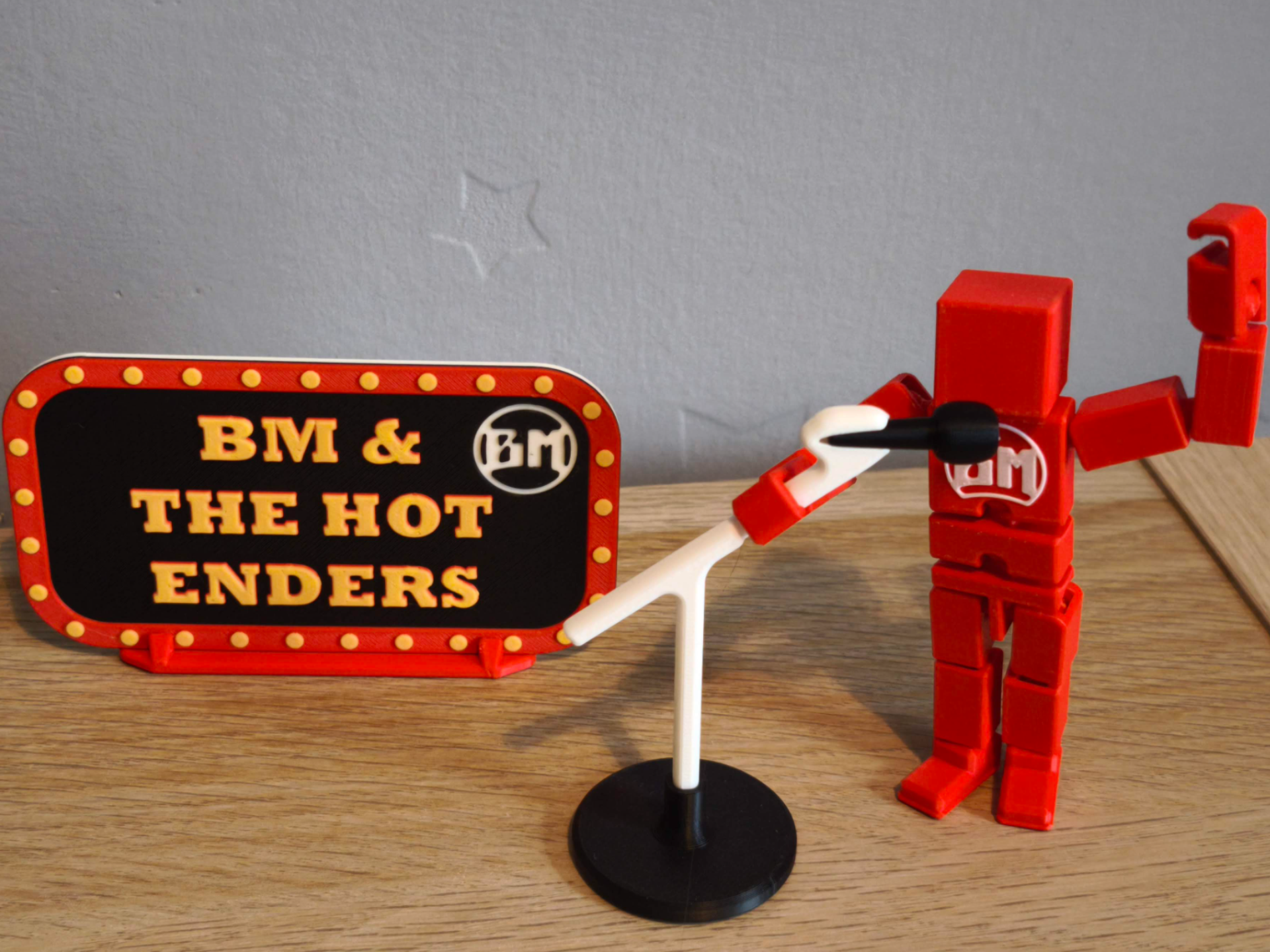 Blank Man – Stage Sign + Lead Singer Mic Set