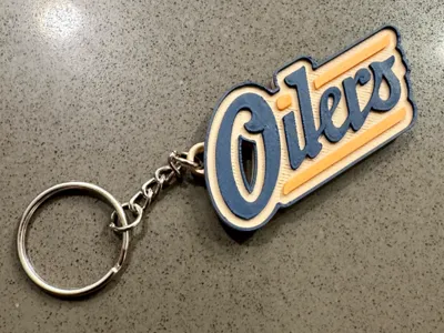 Edmonton Oilers Alternate Logo Keychain