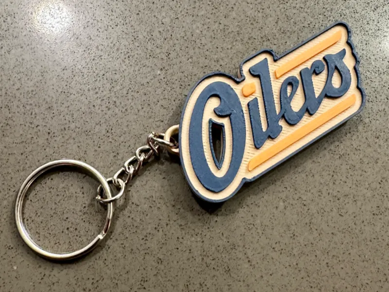 Edmonton Oilers Alternate Logo Keychain