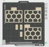 single color, the 3 dividers with 3 customizable inserts