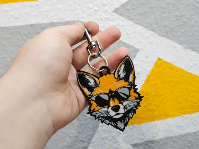 Cool Fox Keychain