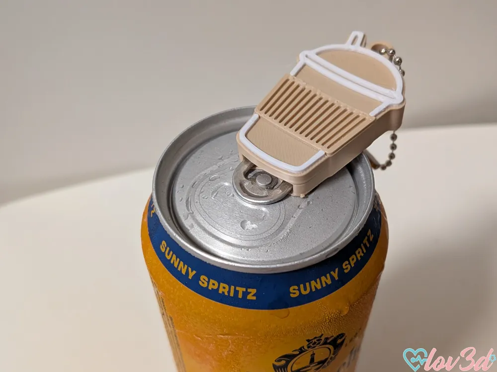 Cup Can Tab Opener Keychain - Free 3D Print Model - MakerWorld