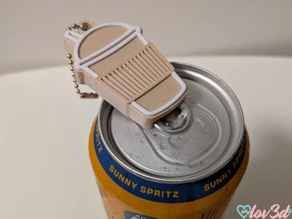 Cup Can Tab Opener Keychain - Free 3D Print Model - MakerWorld