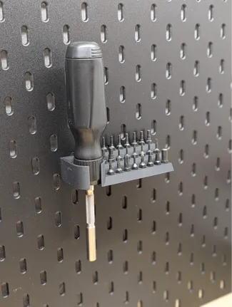 LTT Screwdriver + 24x Bit Skadis-Mount