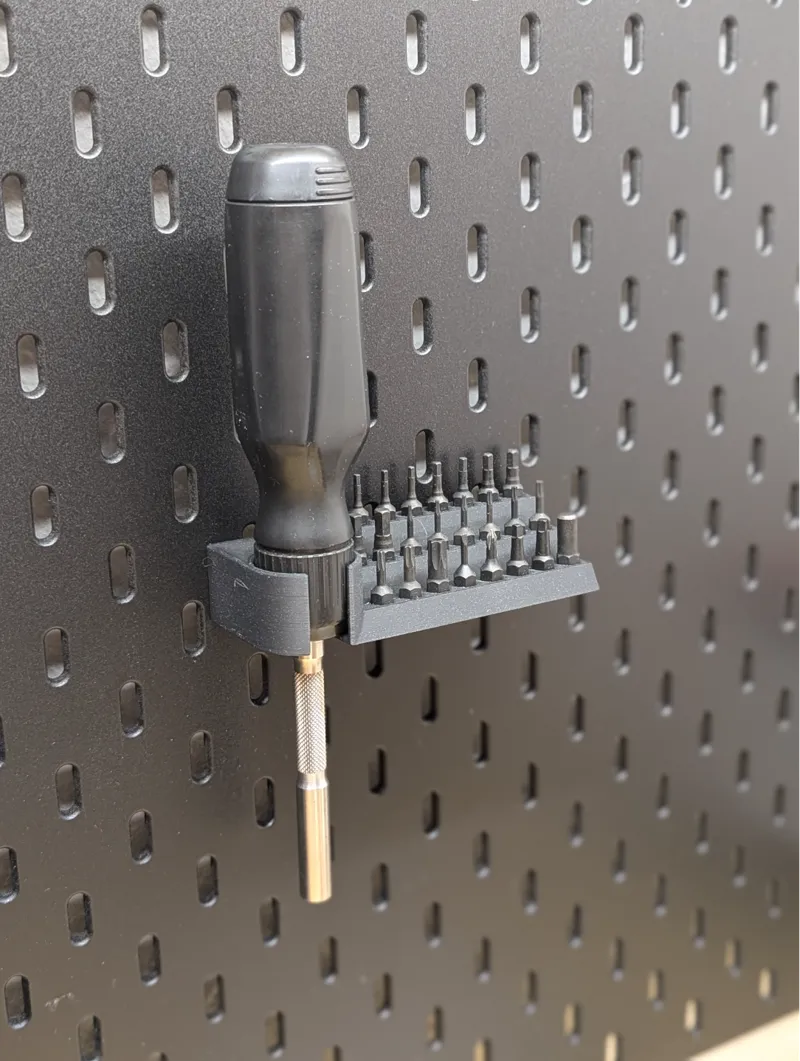 LTT Screwdriver + 24x Bit Skadis-Mount