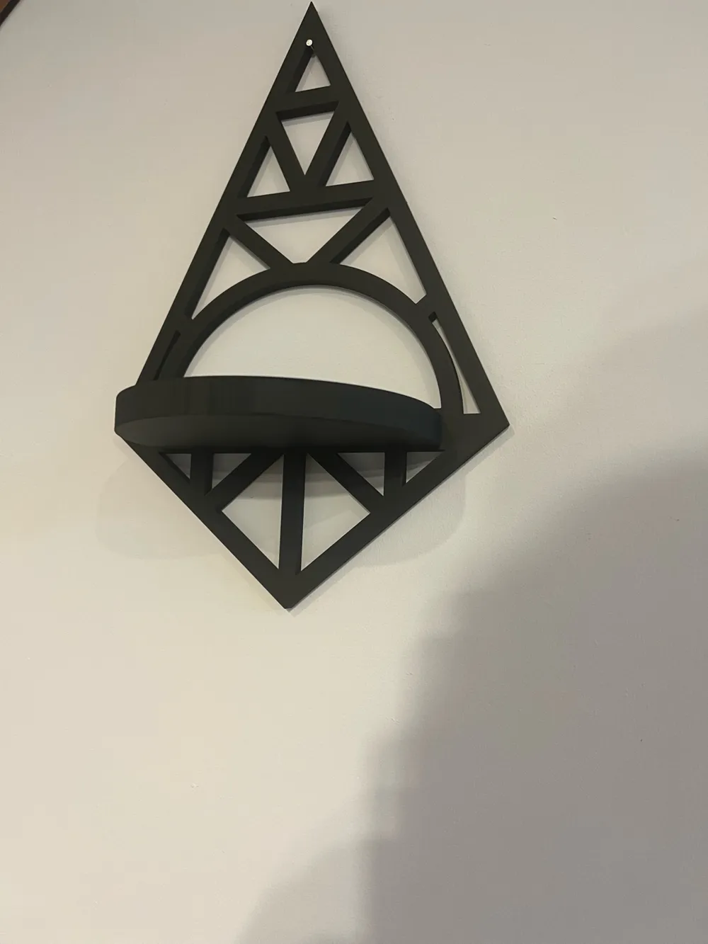 Art Deco Wall Shelf – Black Edition - Free 3D Print Model - MakerWorld