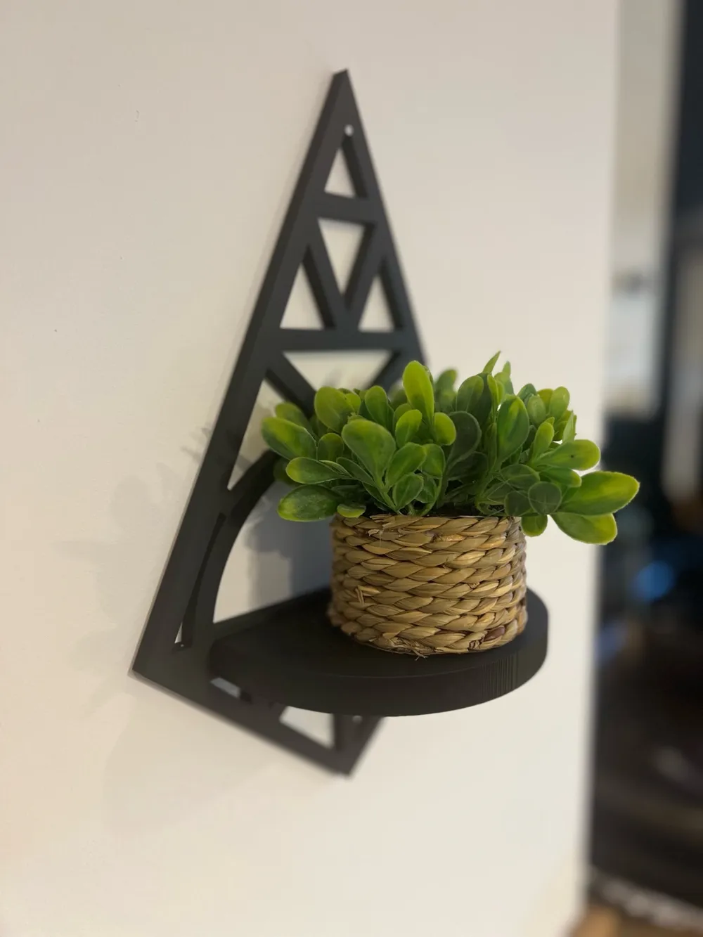 Art Deco Wall Shelf – Black Edition - Free 3D Print Model - MakerWorld