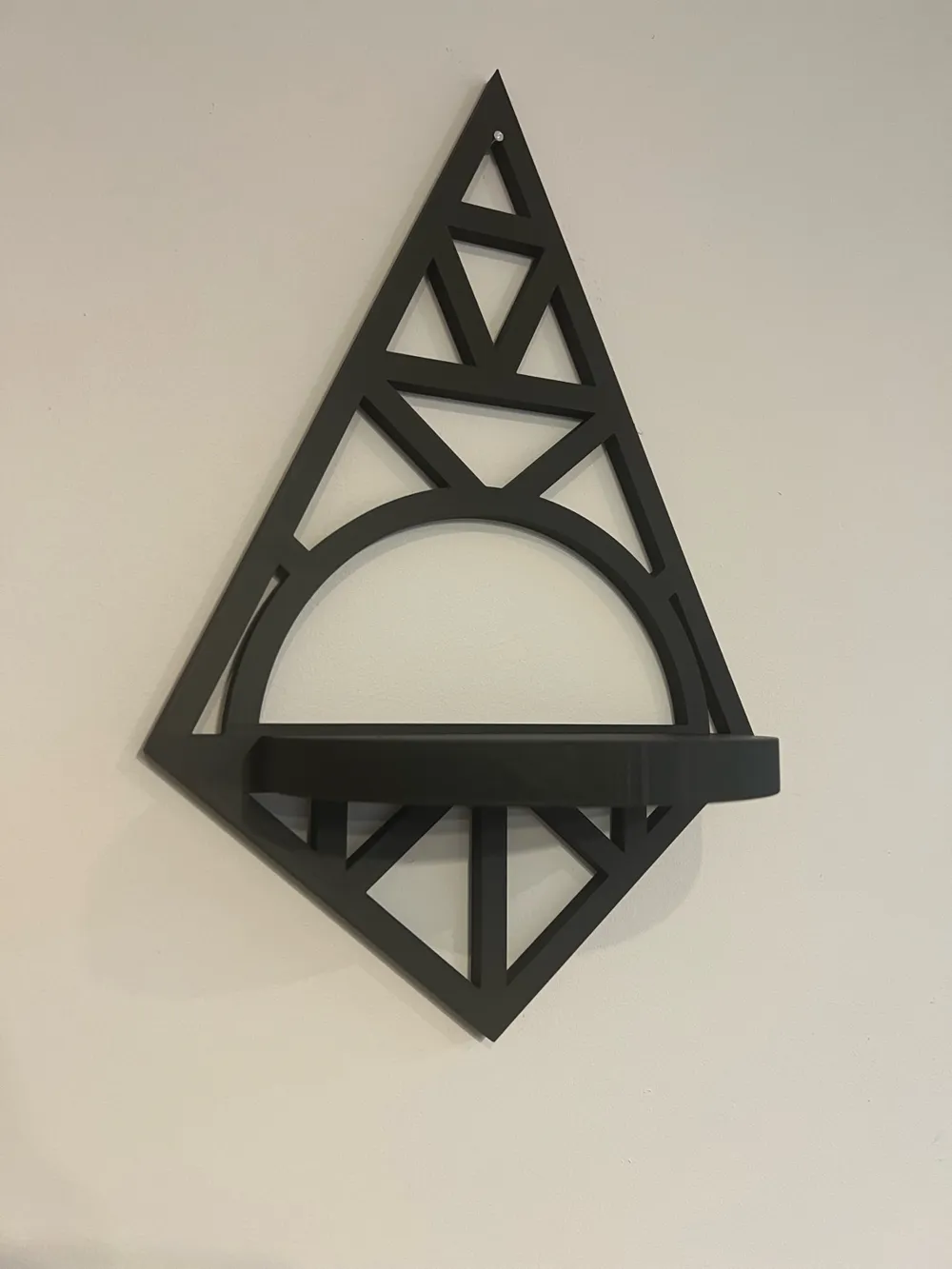 Art Deco Wall Shelf – Black Edition - Free 3D Print Model - MakerWorld