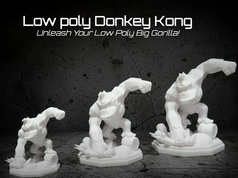 Low poly Donkey Kong 