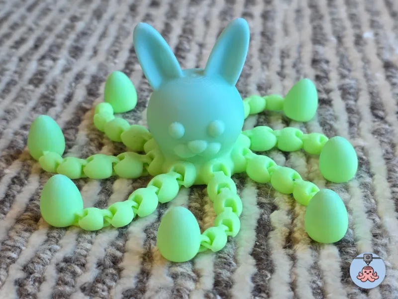 Flexi Easter Octopus | Bunny Ears & Hatched Egg