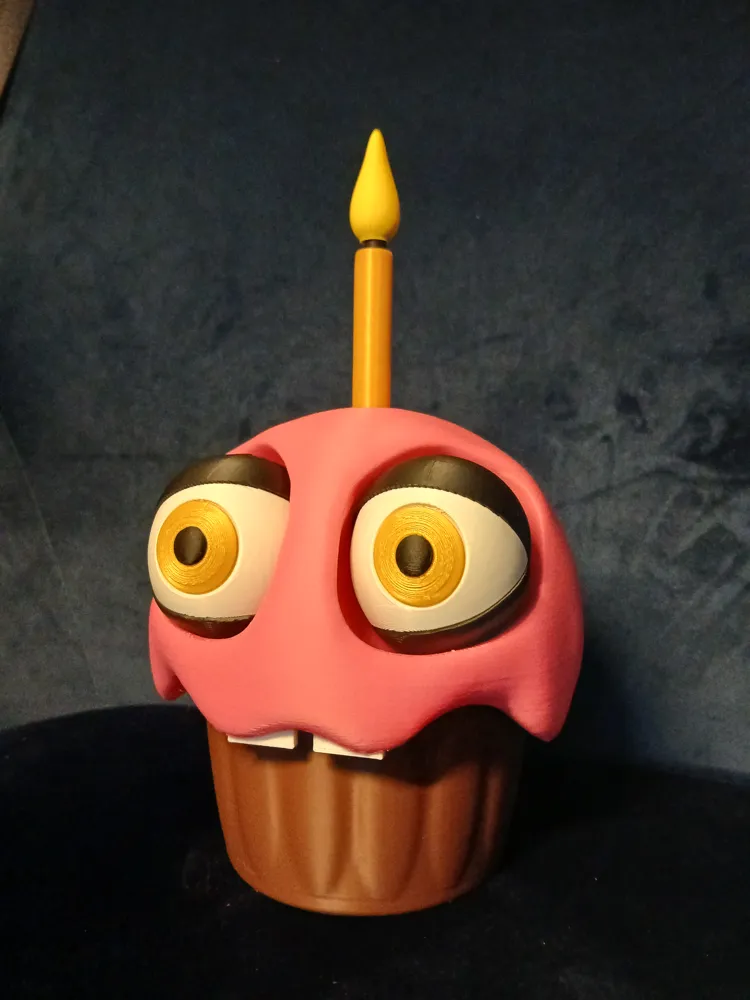 Chica's Cupcake/Mr. Carl - Free 3D Print Model - MakerWorld