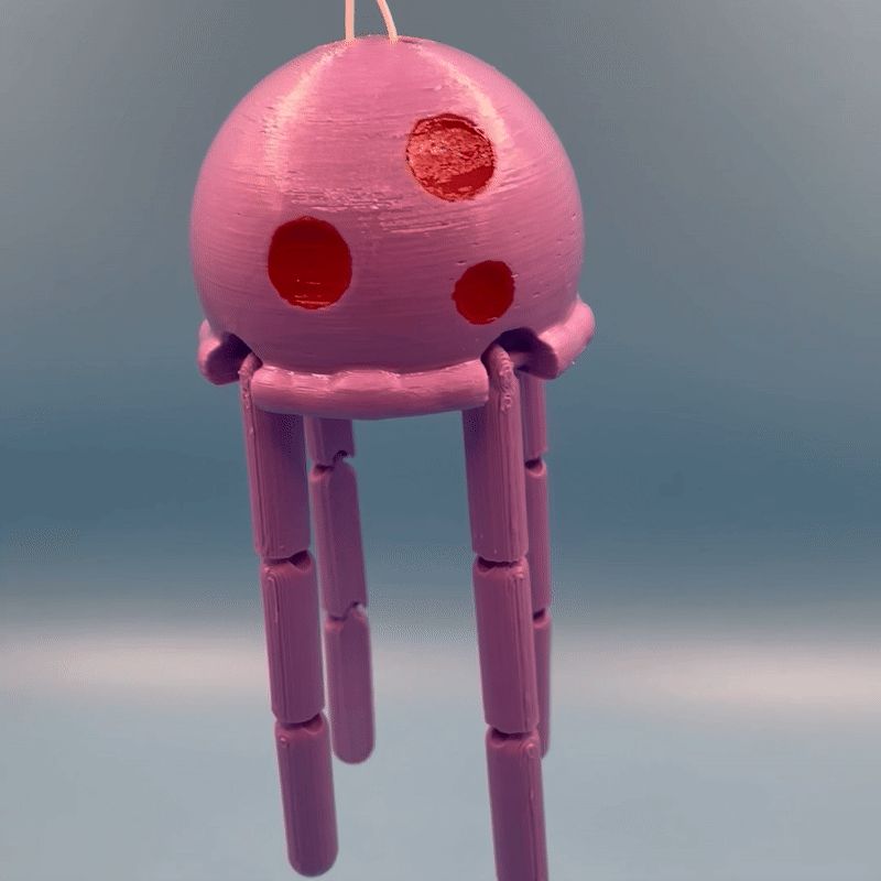 Articulated Hanging Spongebob Jellyfish