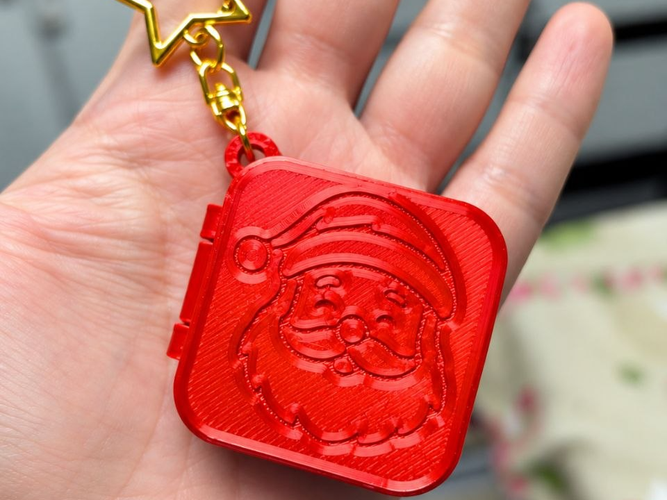 Chaveiro box/porta-joias de Natal - 1