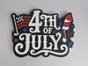 4th of July Sign (Embossed) Magnet