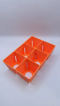 Single 6 big cell tray