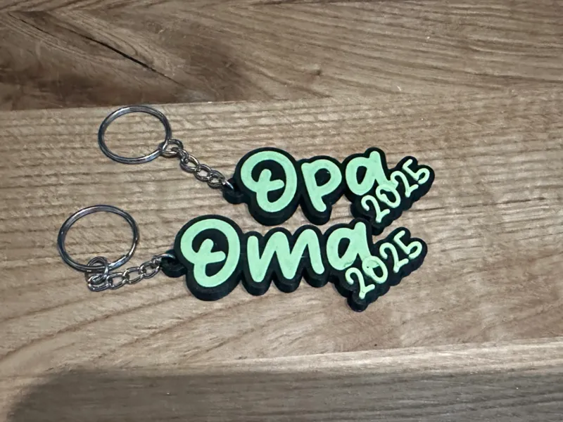 Schlüsselanhänger Oma & Opa 2025