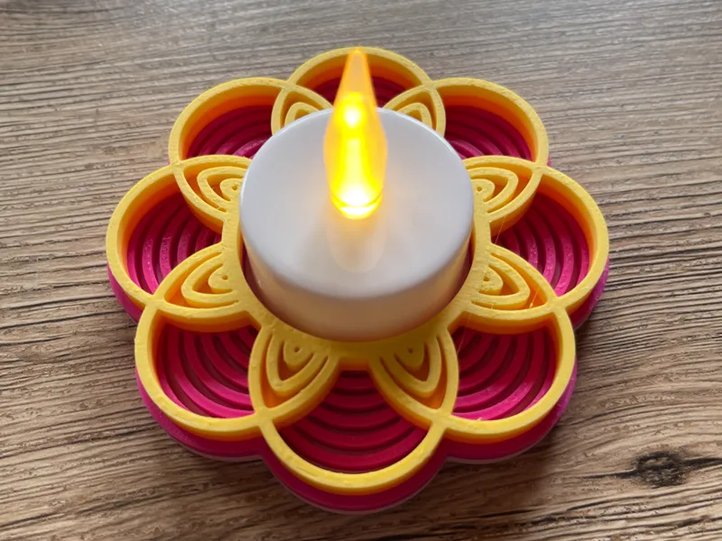 Tealight holder Flower