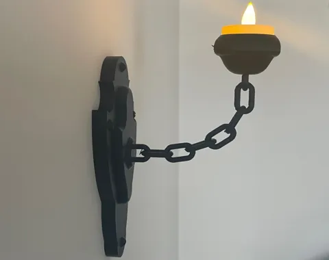 Medieval-Style Wall-Mounted Tealight Candle Holder