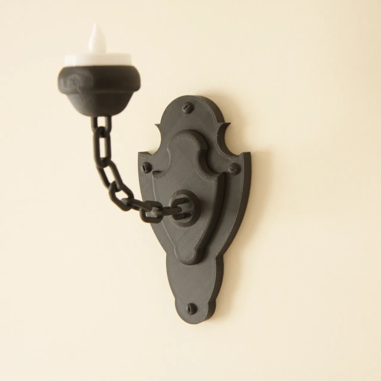 Medieval-Style Wall-Mounted Tealight Candle Holder view 2